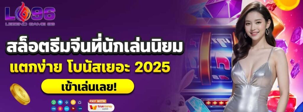 สล็อตธีมจีนที่นักเล่นนิยม